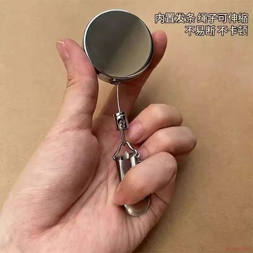 桃園出貨✨多功能自動回彈伸縮掛鉤掛毛巾易縮免打孔家用好物毛巾易拉繩掛鉤