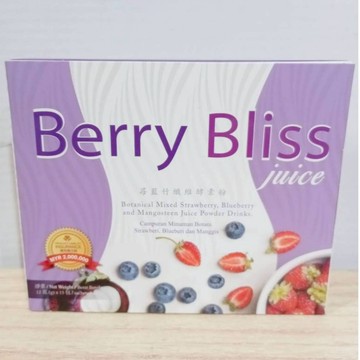 (10%蝦幣回饋/免運) BerryBliss juice 莓藍竹纖維酵素粉 (15包/盒) 藍莓口味 膳食纖維 外