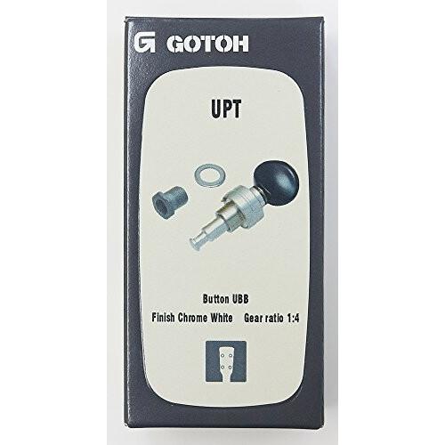 GOTOH ウクレレ用プラネタリーチューナー、UBBボタン、クロームホワイト(UPT-UBB-CWX) UPT-UBB-CW