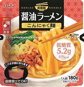 いなば 国産 醤油ラーメンこんにゃく麺180G×6個