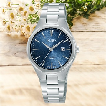 ALBA 雅柏錶 PAIR 經典簡約設計 指針錶 女錶-30mm藍 VJ22-X431B.AH7DN9X1