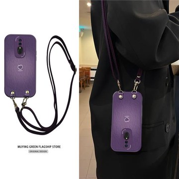 適用OPPOA9手機殼斜挎網紅愛心A5全包A11X軟硅膠K10pro帶掛繩k11x女A7氣質k9s背帶k7保護套k12氣質5新款A8