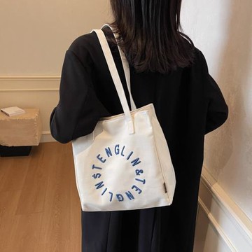 斜挎大容量包包帆布包孕期產檢包資料檔案袋收納袋證件收納包通用