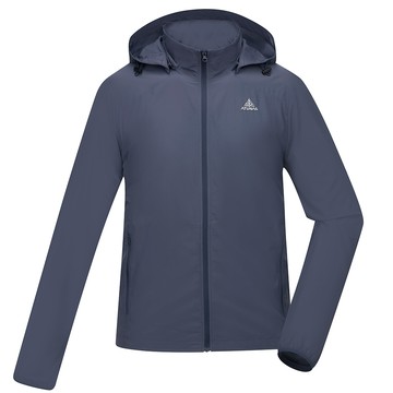 男款ALL LOVE再生蚊瘋不動外套(A1GA2504MR藍黑/防曬風衣外套/輕薄外套/涼感)