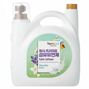 Tamsaa 衣物柔軟精 5.5L 持久清香 觸感柔軟 保護衣物色彩  1桶