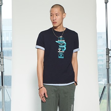 BIG TRAIN鋼鐵迷彩竹節棉男T-B80783-43&58