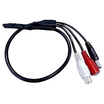 Transitions 全視線 超高感度微型現場監聽麥克風 - DC12V  430mm線長  50m²收音範圍  1個  NC11274TG018