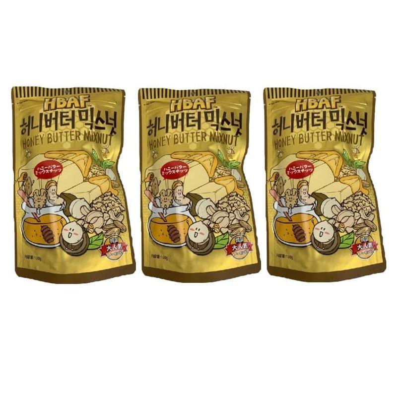 HBAF ハニーバターミックスナッツ 180g×3袋セット 韓国お菓子 Tom`s farm Jancode 4570195000070