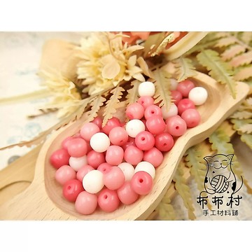 菩提 粉色白色菩提果 散珠 水晶文玩飾品P32