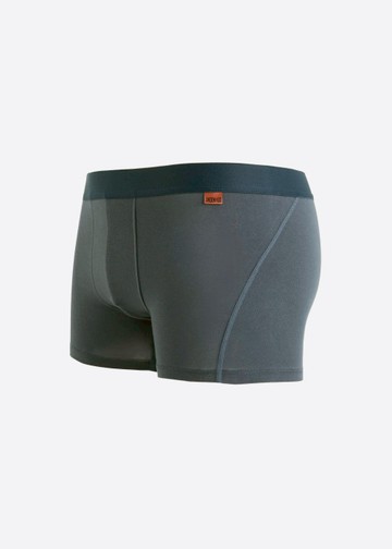 男款_Freedom．短版變化平口內褲(夜海藍-橘夾標)