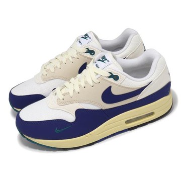Nike 休閒鞋 Air Max 1 男鞋 女鞋 白 藍 Athletic Department 經典 運動鞋 FQ8048-133