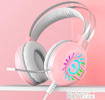 頭戴式耳機耳機頭戴式游戲耳麥吃雞聽聲辨位電競耳機帶麥克風專業有線 全館免運館