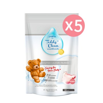 清淨海 - 植萃酵素洗衣膠囊-蜂蜜香水-5gx150顆共5袋