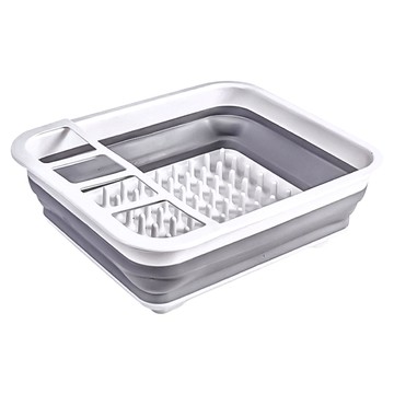 小麥購物 折疊瀝水碗架 C565 35.8 x 30.2 x 5cm 510g  灰白色  1個