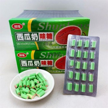 現✨貨 順隆草莓香芋菠蘿西瓜奶味夾心糖8090后小時候懷舊糖果休閑小零食