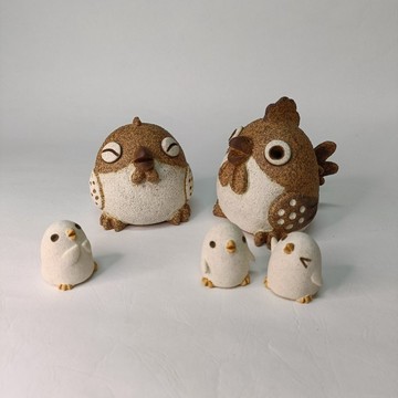 起家帶路雞(組)/陶藝品/原創
