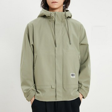 現貨+預購 衝鋒衣連帽夾克-寬鬆工裝戶外抽繩男外套3色74gc18【獨家進口】【米蘭精品】