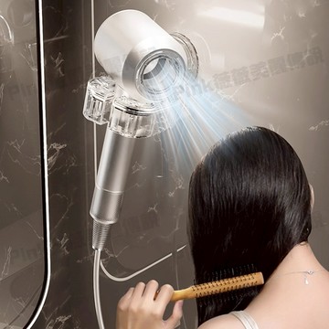 【隔日到貨】吸盤置物架 吹風機置物架 吹風機掛架壁掛 免打孔 無印風 吹風機架 吹風機置物架 吸盤吹風機架