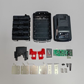 電池 鋰電池替代MIL米沃奇18V工具電池 M18 套料 10芯21700 加厚0.2專用鎳片