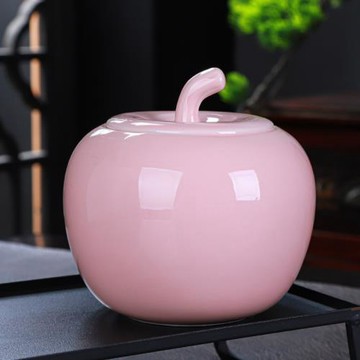 陶瓷茶葉罐大號創意蘋果儲存密封罐包裝盒綠茶普洱茶罐中式