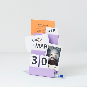 巴黎 Warren & Laëtitia 3D 列印 彩色萬年曆 紫羅蘭
