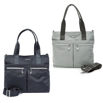 【Kinloch Anderson】城市酷玩 拉鍊前袋手提斜側包 都會黑