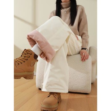 (免運)羽絨褲女冬季外穿2025新款零下40度極寒東北過冬直筒寬松洋氣棉褲