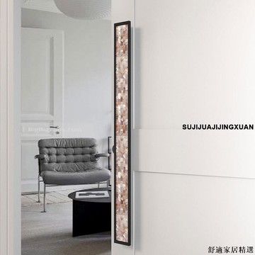 免運 可開發票 門拉手 大門把手 仿古雕刻大門拉手貝殼玻璃門拉手酒店會所大門拉手仿玉木門拉手