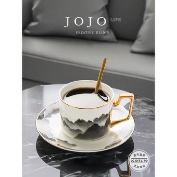 JOJO'S L. PD.nationality.咖啡杯碟套裝陶瓷墨山高檔輕奢 | 華籍