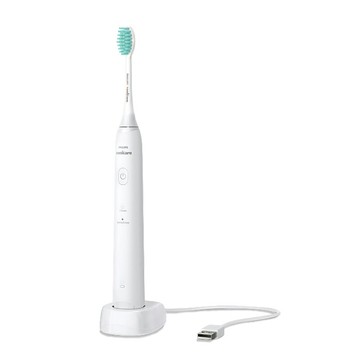 《PHILIPS 飛利浦》輕巧軟毛音波震動牙刷 白色/黑色