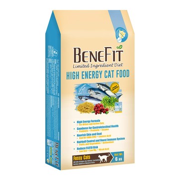 Benefit 2包超值組 L.I.D. 高能貓糧 6kg 海魚配方