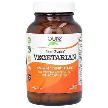 Pure Essence, Real-Zymes，素食，90 粒素食膠囊