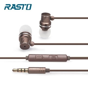 RASTO RS8 高音質鋁合金入耳式耳機-古銅