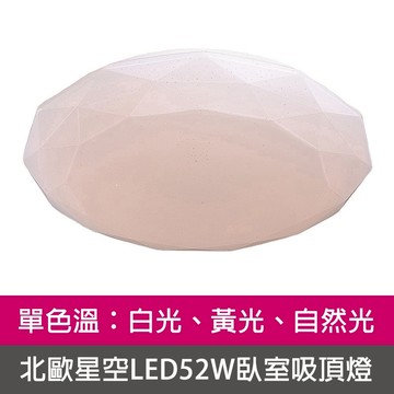 [Honey Comb]北歐星空LED52W臥室吸頂燈 自然光(V1894N)