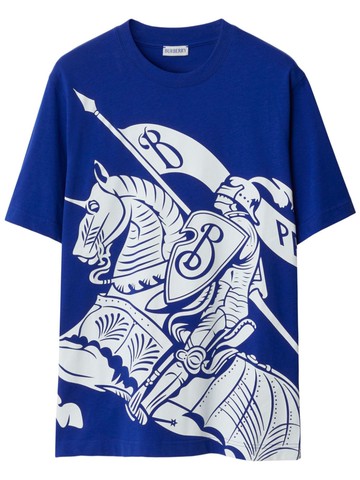 Burberry - EKD-print cotton T-shirt - men - Cotton - M - Blue