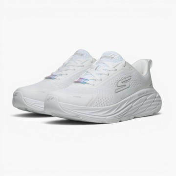 SKECHERS 慢跑鞋 GO RUN MAX CUSHIONING 全白 緩震 女 129720WWHT