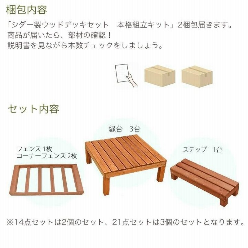 ウッドデッキ セット キット DIY 天然木 7点セット 0.75坪 ダークブラウン フェンス付き デッキテラス ガーデン 庭 (在庫限り) |  LINEショッピング