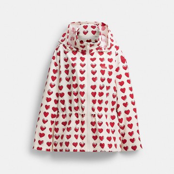 愛心圖案戶外外套