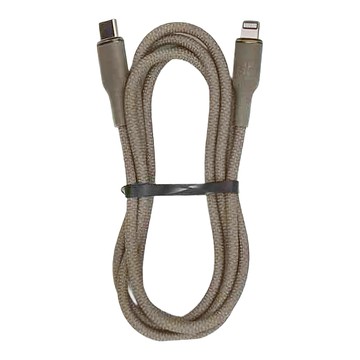 ROMOSS Type-C to Lightning 27W 熔岩鎢金編織充電線 480Mbps  1.2m  煙霧棕  1條