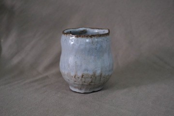 淡藍- 手捏盆器- 1