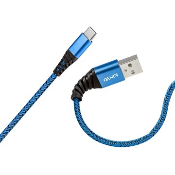 KINYO USB A-Type-C SR強化USB充電傳輸線 23g  1m  USB-C18  1盒