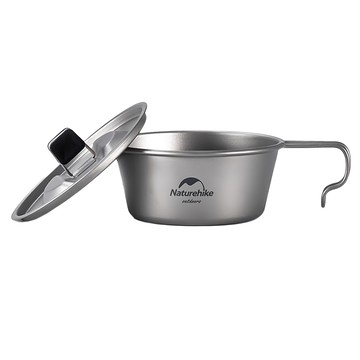 Naturehike 挪客 可懸掛鈦碗 NH21CJ010 450ml  鈦本色  1個