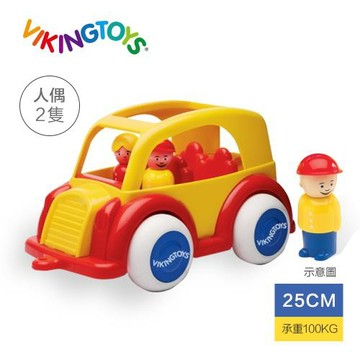 瑞典 Viking toys Jumbo 私家車(含2隻人偶)-25cm
