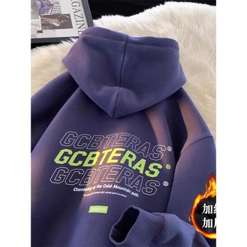 重磅藏青色600g硬挺oversize衛衣