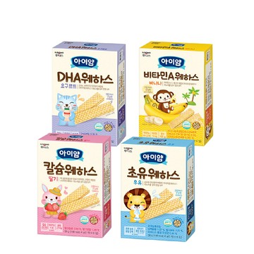 韓國  ILDONG FOODIS 日東 藜麥威化餅 36g 香蕉/優格/初乳牛奶/鈣+草莓 12m+＊夏日微風＊