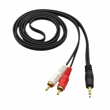 配件 3.5mm轉2RCA一分二音源線 AUX轉RCA梅花頭電腦音箱連接線(2R-35)-1.5米(2入組)