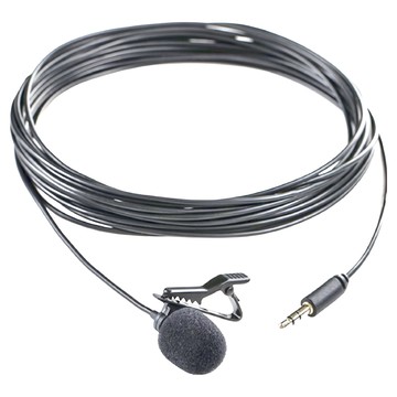 Saramonic 楓笛 SR-XLM1 全向性電容式領夾式麥克風 附麥克風棉套 3.5mm TRS插頭 適用於智慧型手機、數位相機、攝影機  黑色