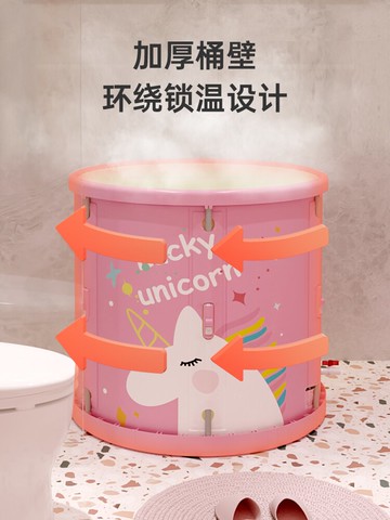 充氣泳池 兒童游泳池家用寶寶游泳桶折疊兒童充氣游泳池小孩室內加厚洗澡桶 【CM5459】