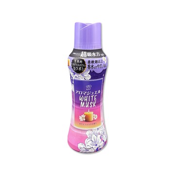 P&G 日本Lenor蘭諾芳香寶石系列超吸水力衣物香氛豆420ml/瓶-蠟燭白麝香(紫色瓶)長效留香約12週香香豆