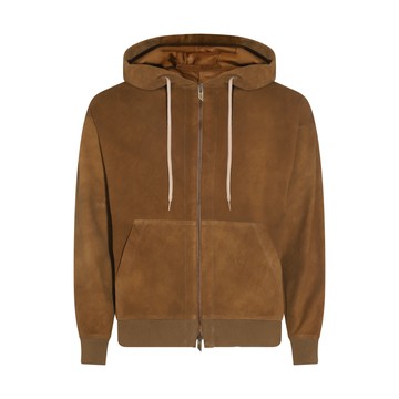 Salvatore Santoro - Camel Suede Hoodie Jacket